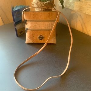 Maleiro cork crossbody, Portugal. Outside Cork, Inside Textile.